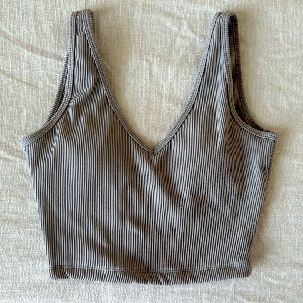 BuffBunny Ribbed Tank / Sports Bra Tan Size S